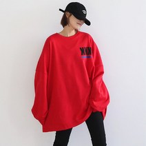 애플망고샵 빅사이즈 오버핏 케이 간절기 롱박스티