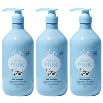 플로르드망 프레시밀크 우유 샴푸 1000ml, 3개