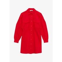 LC Waikiki 엘씨 와이키키 COLLAR STRAIGHT LONG SLEEVE - 셔츠 드레스 red 원피스 [독일]