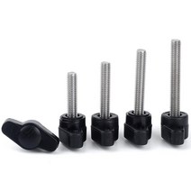 M8 손잡이 볼트 스테인리스 스틸 플라스틱 36mm 헤드 돌리기 쉬운 나비 나사, M8 (Head 36mm), 12mm (4pcs)