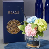 레이나퍼퓸 스노우수국 블랙 플라워디퓨저 120ml, 화이트_아카시아