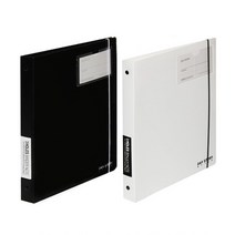 3공 포켓바인더 노트(내지60매포함) 바인더노트 포켓바인더 3공바인더 노트 유선노트, 흑색