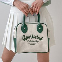 (백화점납품) 스포츠클럽 골프 토트백 라운드 가방 골프 보조가방 골프파우치백, 그린, 1개