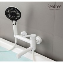 [씨트리] 벽붙이 샤워욕조수전 ST-106W 화이트