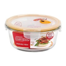 950ml 락앤락 유로스팀홀 원형 옐로우 냉장고정리 매장 음식소분 업소용 감성 가정식 카페 반찬통 신혼