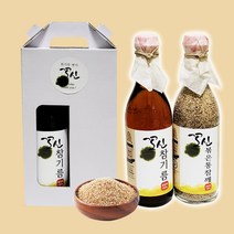 꼬신 통참깨100% 참기름350ml+복음참깨170g 선물세트