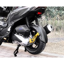 혼다 2022 PCX125 리어 머드 가드 튜닝 휀다 물받이 커버 21년이상 장착가능, 리어머드가드, Black-블랙 + 와샤