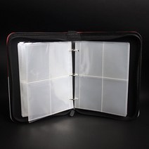 콜렉션 카드 앨범 리필 속지 50장 띠부씰 보관 북 띠부실 바인더 띠부띠부씰 박스 케이스 빵 탑로더 콜북 미니포토 보관함 미니, W39004A(투명