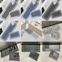빨아쓰는 규조토 발매트 발닦개 주방 욕실 싱크대 화장실 프리미엄 소프트, 심플라이프-블루, 40x120, 1개