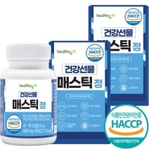 건강선물 매스틱 정 식약처 HACCP 인증 600mg 90정, 2개