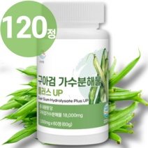 구아검 구아 가수분해물 구와검가수분해물 뉴티 차전차피 대상 화이바 솔 구아바잎 말토덱스트린 식이섬유 가루 프락토 올리고당 솔루션 환 2 분말 guar gum 유산균먹이 100%, 1개, 120정