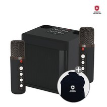 몽크로스 듀얼 휴대용 블루투스 노래방마이크 2개 듀엣 가능 + 사은품증정, (5530)신상품KC30+파우치