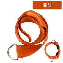 테니스서브연습장비- 테니스 휴대용 스윙 트레이너 실내 및 실외 연습 보조 탑스핀 서브 단일 테니스 훈련 아티팩트, C.허리 텐션 로프 - 오렌지