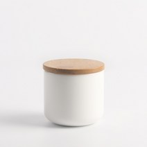 도자기 밀폐용기 분쇄원두보관 용기 카페파우더통 6TYPE, 커빙 도자기우드 (화이트)_소