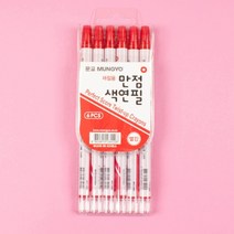 [우수제품] ^^&&^^ 채점용만점색연필 6개세트 채점 채점펜 채점색연필 빨간색연필 색연필세트 색연필낱개