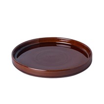 토분받침 화분받침 도자기 화분물받이 독일 이태리 사이즈 원형, 브라운