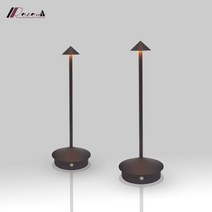 충전식 테이블 램프 크리에이티브 다이닝 터치 Led 호텔 바 커피 피나 프로 Lampada Da Tavolo 장식 책상, 03 brown_01 Tricolor
