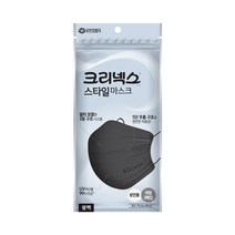 크리넥스 스타일 마스크 플러스 블랙 대형(성인용) 3P 20팩, 60매입
