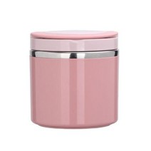 보온 보냉 주전자 630ml1000ml 점심 아침 식사 컵 스테인레스 스틸 수프 컵 볼륨 냄비 절연 식품 용기 도시락 도시락 상자, 핑크 1000ml