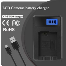 고속충전케이블 NP-FW50 카메라 배터리 충전기 USB 단일 충전기 소니 알파 BC-VW1 BC-TRW A7 A7K ILCE-7K A7M2 A7R ILCE-7R A7S A500