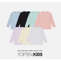 탑텐키즈 22년 아동)오가닉코튼 레인보우 긴팔티 특가(MKC5TS3791)
