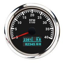 타코 메타 미터 자동차 게이지 해양 보트 수온 오일 압력 게이지 온도 센서, bs 4000rpm