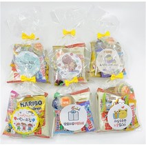 굿즈팡팡 답례품 행사 간식 과자선물세트 6개+스티커6개 set, 과자세트6개+5번스티커6개, 1세트