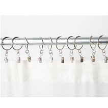 커텐부자재 창문가리개커튼 미끄럼방지 철소재 커튼집게링 자취용품 커튼후사고리