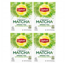 Lipton Matcha Green Tea 립톤 홍차 말차 그린 티 15티백 4팩