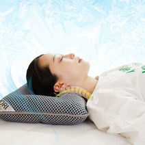 자모리 C커브 시원한 쿨 그래칩 경추베개 기능성베개, 그레이(커버O)