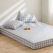 [아르페지오베이직] 이즈체크 5COLOR 마이크로 홑겹매트커버(Q)