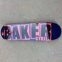 베이커 스케이트 보드 8.0 인치 U 자형 스케이트 보드 7 층 캐나다 우드 데크 3 층 염색 스케이트, 01 one deck_01 CHINA