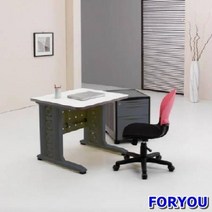 Foryou2793 일자형책상 컴퓨터책상 조립식책상 철제책상 책상 책장 책꽂이, 그린 블랙