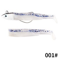 낚시 블랙 미노우 지그 헤드 낚시 미끼 소프트 파이크 배스 샤드 보트 코드 농어 Zand용 5g 12g 25g, 01 c001_03 90mm jig head 25g