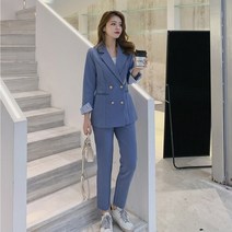 레인보우 오피스 가을 정장 팬츠 데일리 슬림 투피스 봄 이쁜 여성 정장세트
