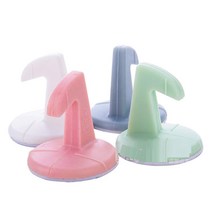 실리콘 문고리 스토퍼 도어 문걸이 방문 고정 후크, 화이트CM001871