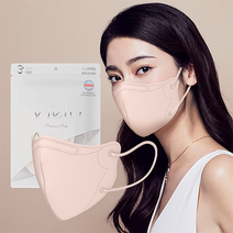 [런칭기념] 비엘라 브이핏 숨쉬기 편한 3중 MB필터 100매(25매X4팩) 대형 새부리형 10컬러 귀 안아픈 피부저자극 일반 마스크, 모카 브라운 100매