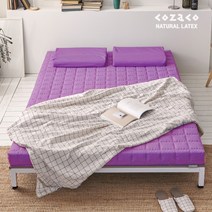 코자코 천연 라텍스 토퍼 매트리스 2.5cm 더블 / 미듐하드 밀도 / 돌침대용 요패드
