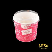 350cc종이용기 푸드컵 디저트컵 컵밥용기 컵밥포장용기 일회용종이용기350 종이그릇350 디저트종이용기 1000세트, 350푸드컵＋투명(AF)뚜껑