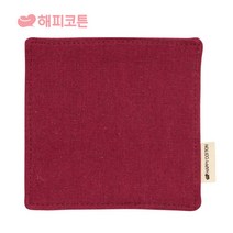해피코튼 티코스터, 와인(린넨), 1개