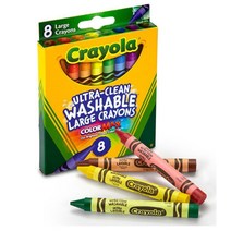 바닥 낙서 잘지워지는 유아 크레파스 8색 색칠공부 어린이날선물 생일선물 두돌 부드러운 책상