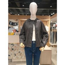 이랜드 [플라스틱아일랜드]플라스틱아일랜드 아웃 포켓 레더 후드 재킷 PN1WJ284_신구로점