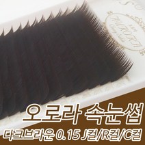 속눈썹연장 샵전용 고급래쉬 오로라 다크브라운 0.10 0.15, R컬, 13mm