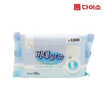 [다이소]휴대용 비데 물티슈 30매-1003776, 1개