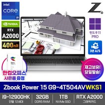 HP ZBook Power 15 G9-4T504AV WKS1 RTX A2000 인텔i9-12900HK 32GB램 SSD1TB 윈도우11PRO 워크스테이션 노트북 영상편집 캐드, 4T504AVWKS1, WIN11 Pro, 32GB, 1TB, 코어i9, 그레이