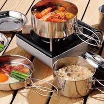 스텐 미니코펠 8종세트 백패킹 미니멀 캠핑 식기 그릇