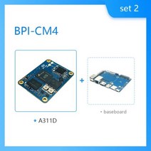 몽이몰 패드 그래픽 바나나 파이 BPICM4 Amlogic A311D 쿼드 코어 ARM CortexA73 4G LPDDR4 16G eMMC Minipcie 26PIN 지원 HDMI, set 2