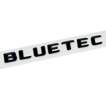 자동차 부품 abs 편지 광택 블랙 bluetec 엠블럼 트렁크 사이드 펜더 배지 명판 데칼 car refited logo sticker for benz, 글로시 블랙