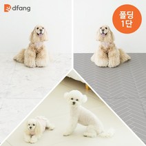 디팡 펫플레이매트 폴딩 140일반형 1단 소형견 디자인선택, 테라조 그리니
