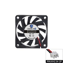공업용열풍기 대포열풍기 히터건 힛건 드라이기 히팅기6010 브러시리스 팬 D 5V 12V 24V 60x60x10mm 컴, 5V-XH2.54-2Pin